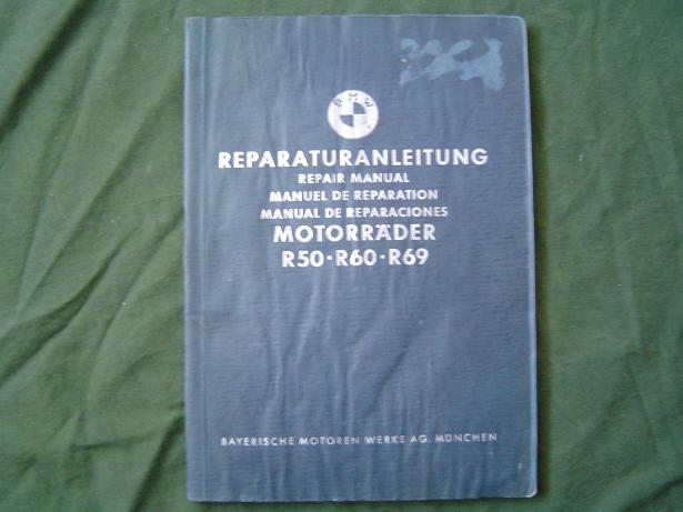 BMW motorrad R50 R60 R69 1958 reparaturanleitung motorcycle repair manual