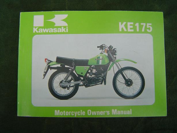 KAWASAKI KE 175 1980 motorcycle  owner’s manual KE175