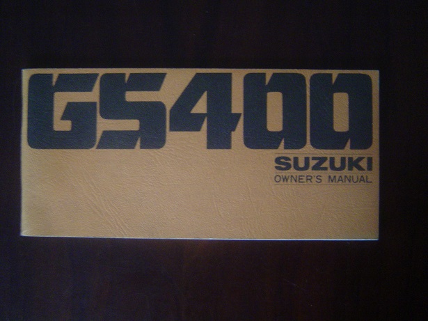 SUZUKI GS400 1977 motorcycle  owner’s manual GS 400