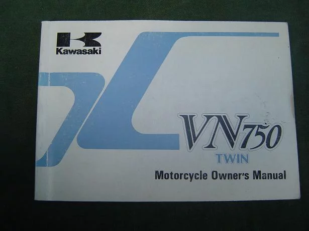 KAWASAKI VN 750 twin 1985 owner's manual