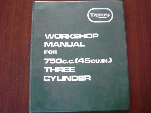 TRIUMPH  1973 TRIDENT 750 cc triple workshop manual werkplaatsboek