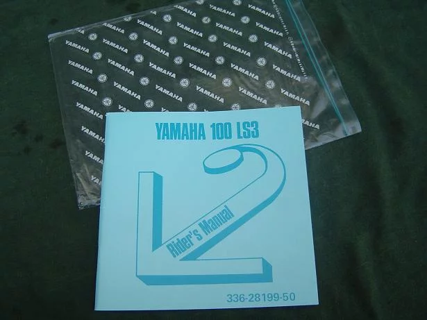 YAMAHA 100 LS3 1972 rider’s manual owner’s manual