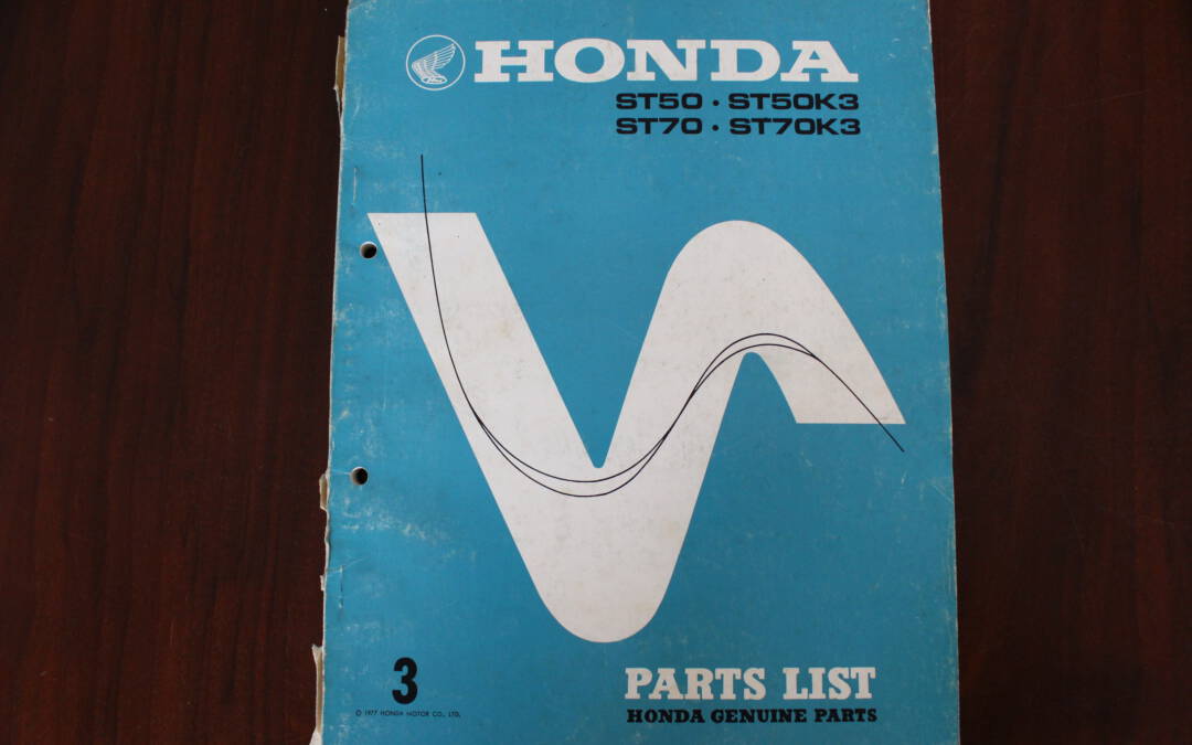 HONDA ST50 ST70 K3 1977 parts list  onderdelen boek teile katalog ST 50 ST 70