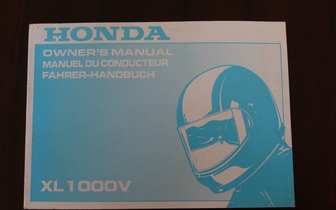 Honda XL1000V 1998 owner’s manual fahrer handbuch manuel du conducteur XL 1000 V