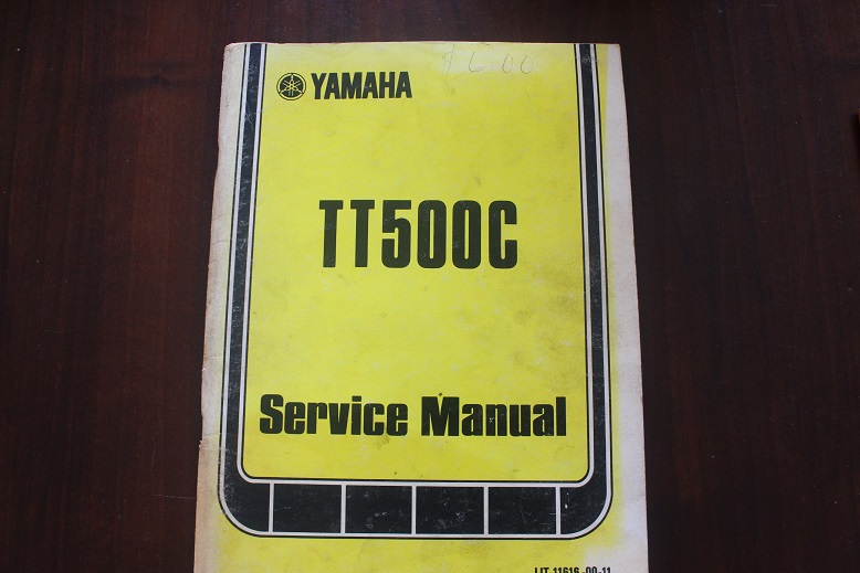 Yamaha TT500 1976 motorcycle service manual TT500c