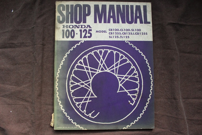 Honda CB100 CL SL CB125 CD SL TL 1975 motorcycle shop manual CB 125 CB 100 singles