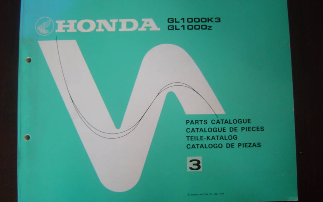 Honda GL1000 K3 GL1000z 1979 motorcycle parts catalogue teile katalog