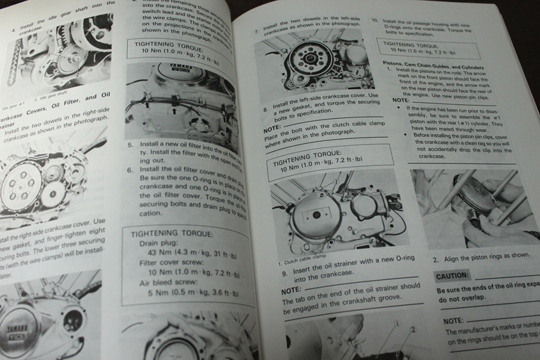 thumbnail image 2 of 1983 Yamaha XV500K Virago Motorcycle Service Manual - New 2 of 5