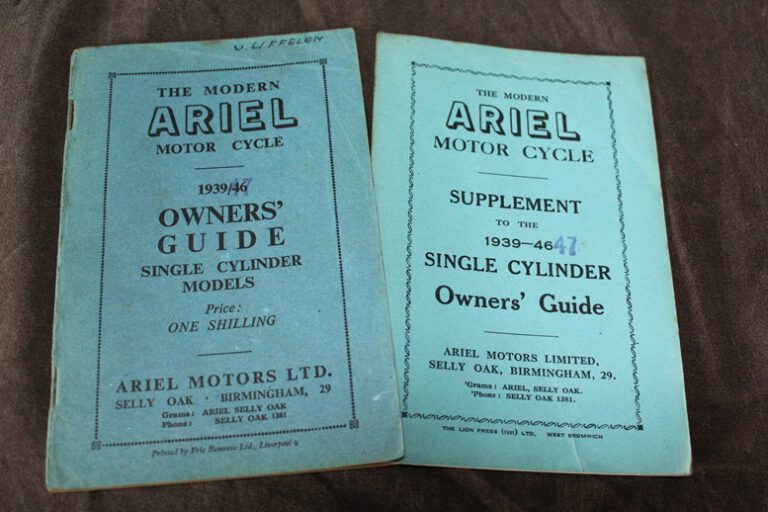 Ariel 1939-1947 motorcycle singels owner's guide