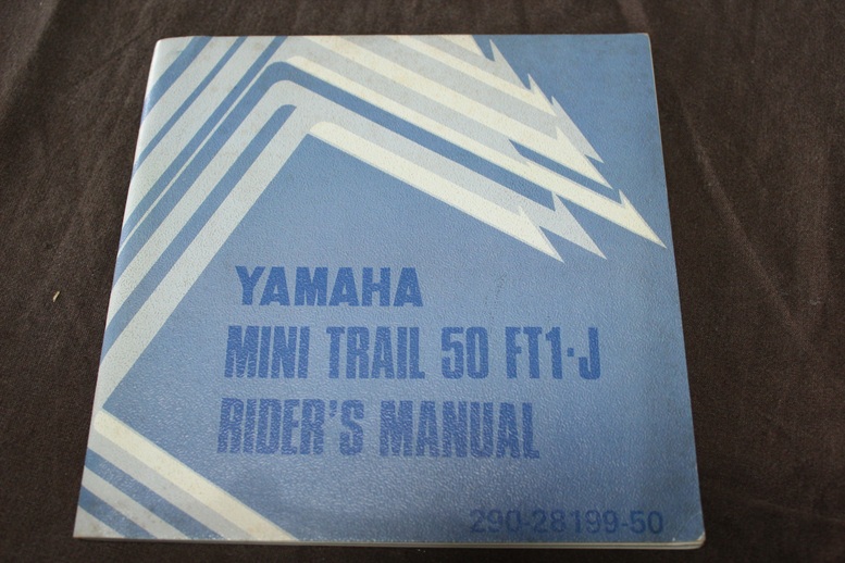 yamaha 50 FT1 1972 trial rider's manual