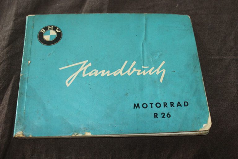 BMW R26 1956 motorrad handbuch