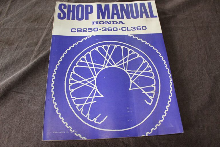 Honda CB250 CB360 CL360 1974 motorcycle shop manual