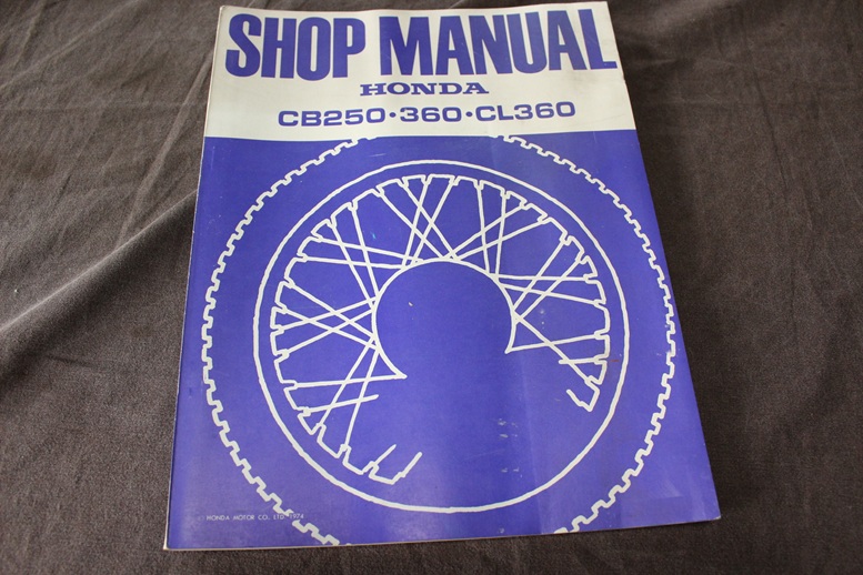 Honda CB250 CB360 CL360 1974 motorcycle shop manual