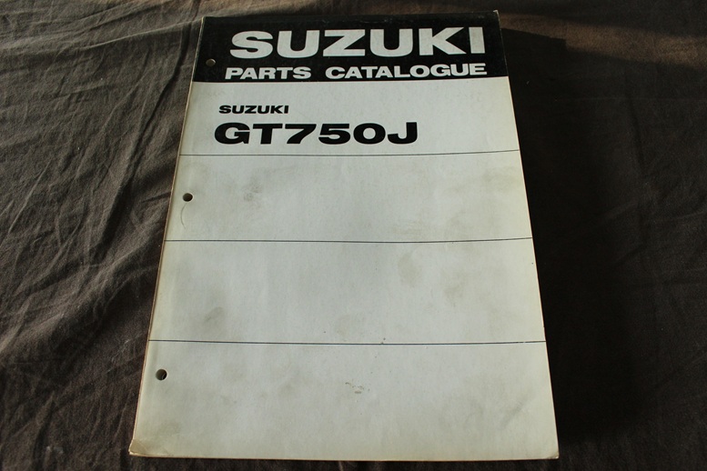 Suzuki GT750J 1971 motorcycle parts catalogue