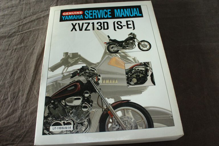 yamaha XVZ13D 1985-1989 motorcycle service manual