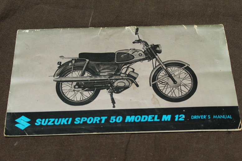 Suzuki 50 Sport model M12 driver’s manual 1962 ??