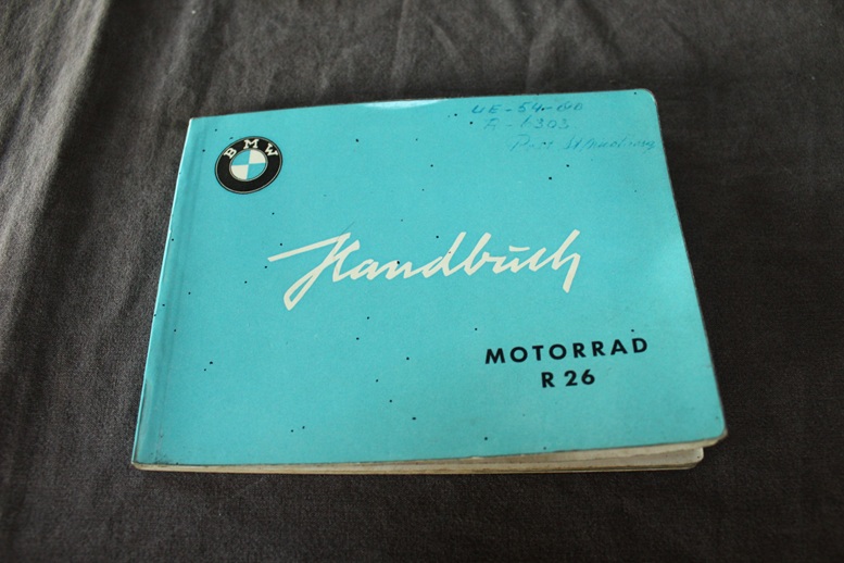 BMW R26 1959 motorrad handbuch instructie boekje