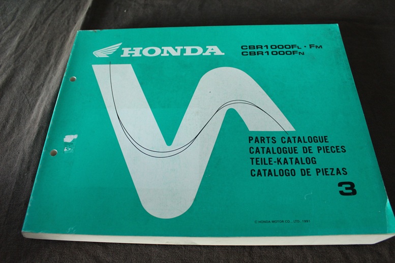 Honda CBR1000F 1991 motorcycle parts catalogue CBR1000 F motorrad teile katalog