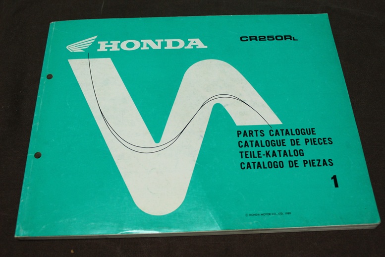 Honda CR250R 1989 motorcycle parts catalogue  teile katalog CR250 R