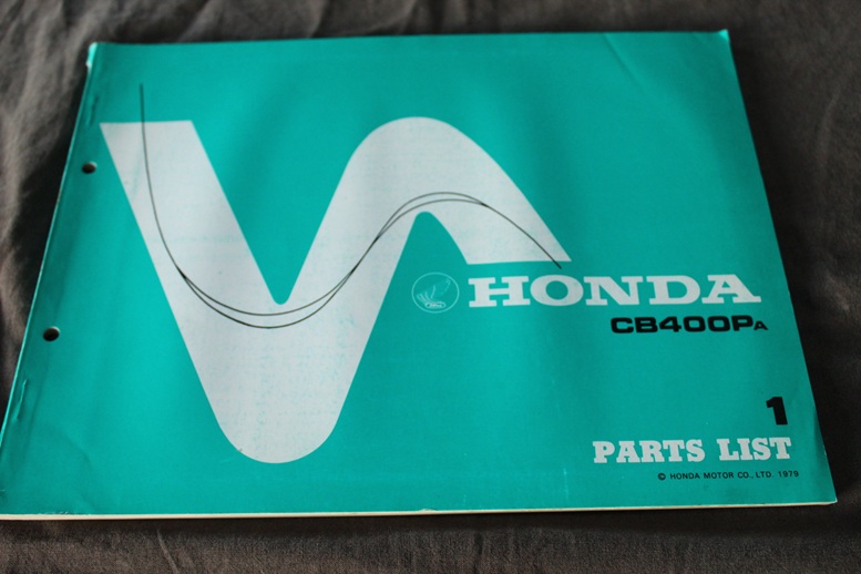 Honda CBR400 Endurance 1984 Japanese motorcycle parts list CBR400 F FE