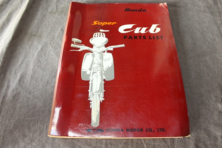 Honda Super Cub 1960 Moped parts list