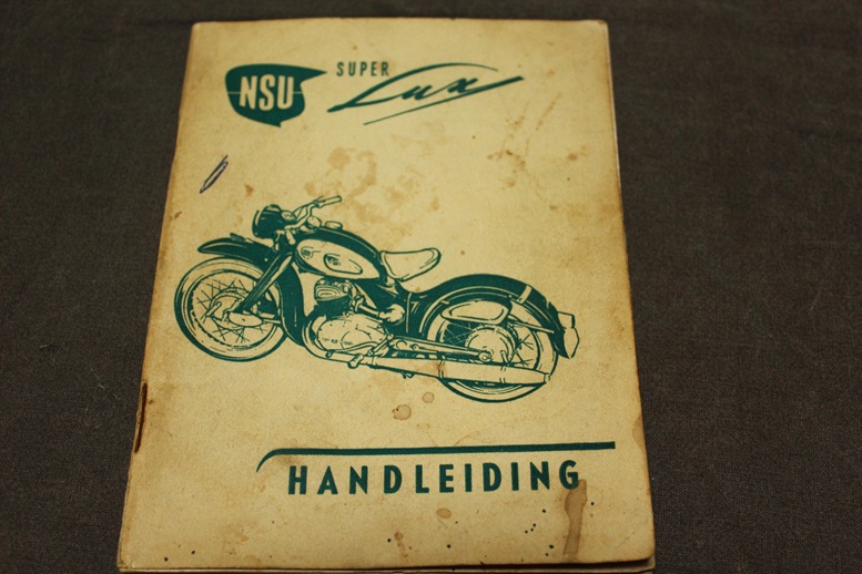 NSU Super Lux 1955 motorfiets handleiding