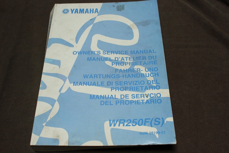 Yamaha WR250F 2003 / 2004 motorcycle owner’s service manual WR250