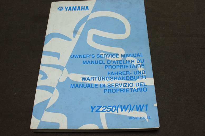 Yamaha YZ250 W W1 2006 motorcycle owner’s service manual YZ250W1