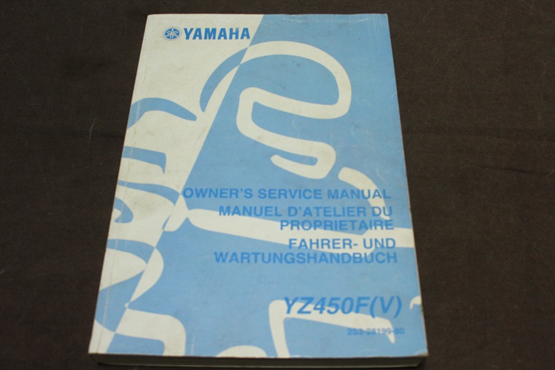Yamaha YZ450F 2005 / 2006 motorcycle owner’s / service manual YZ450 F